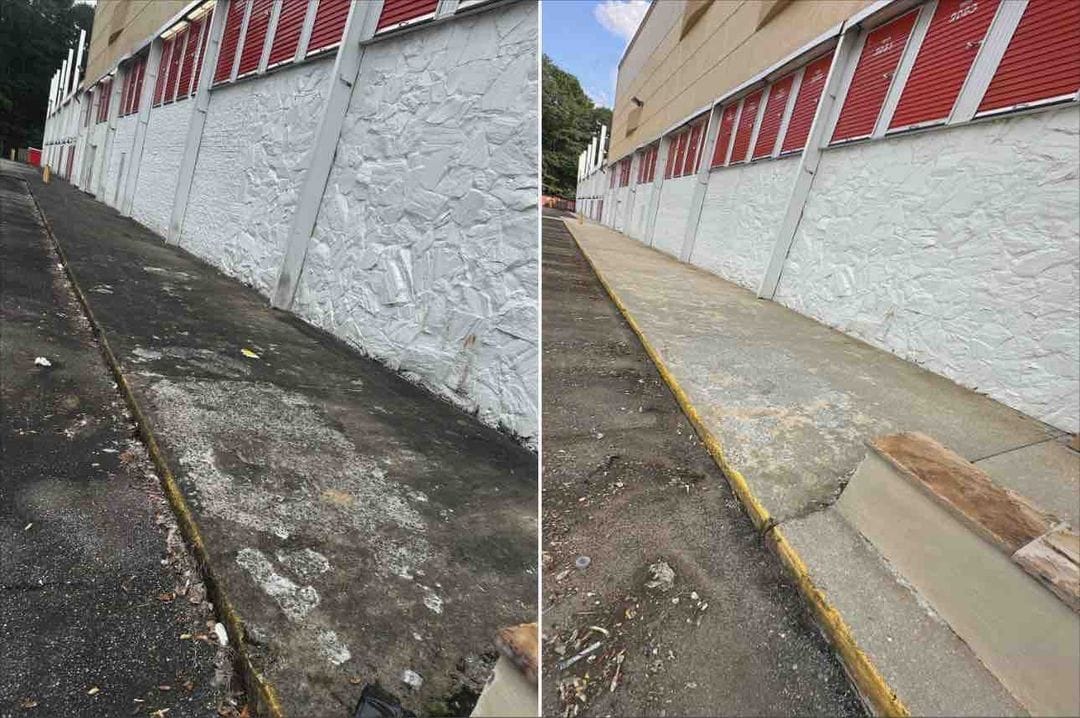 Exterior house soft wash result