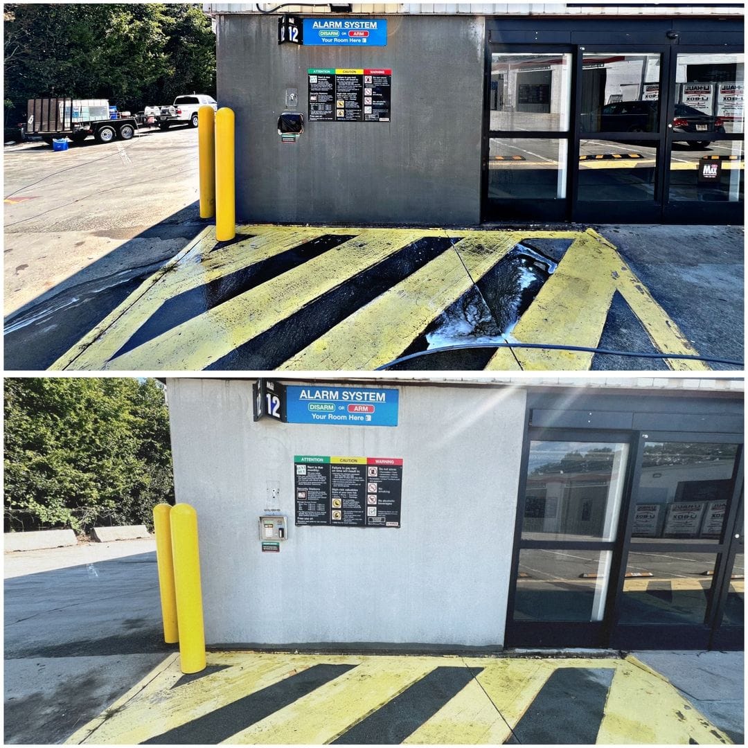 Professional pressure washing project in metro Atlanta